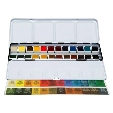 daniel smith watercolor metal box|Daniel Smith Color Hand Poured Pan Set in a Metal Box with .